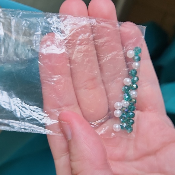 NWT size 4 gold & turquoise prom/pageant/evening gown by Vienna Prom - Picture 8 of 9